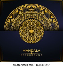 Creative luxury mandala background premium vector