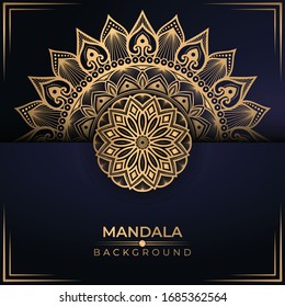 Creative luxury mandala background premium vector