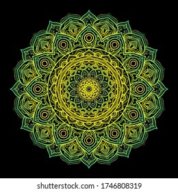 Vector de fondo de Mandala de lujo creativo