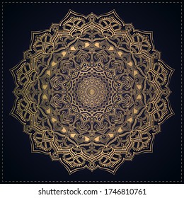 Creative luxury mandala background premium vector