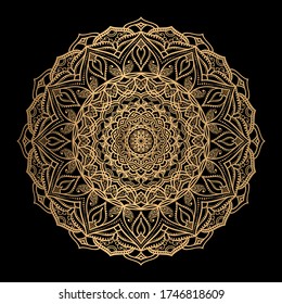 Creative luxury mandala background premium vector