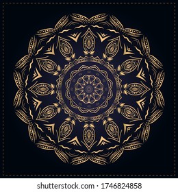 Creative Luxus Mandala Hintergrundevektor