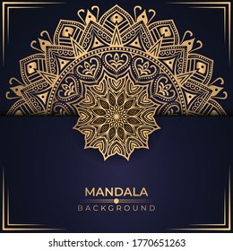 Elegante mandala de fondo premium vector y hermoso diseño
