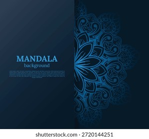 Fondo de mandala de lujo creativo pro