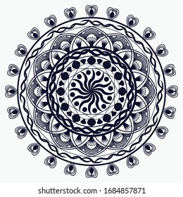 Creative Luxus Mandala Design for Invitation Card, Islamisches Banner und Ramadan Kareem Hintergrund Design mit bearbeitbarer Vektorillustration