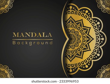 Creative and luxury mandala design. Print ready mandala. gold color mandala