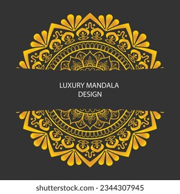 creative luxury mandala design template