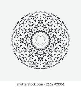 Plantilla de vectores de diseño de Mandala de lujo creativo