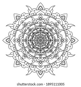 Creative luxury of mandala illustration