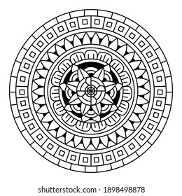 Lujo creativo de la ilustración mandala