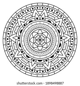 Lujo creativo de la ilustración mandala