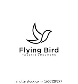 Creative luxury modern bird logo template vector icon