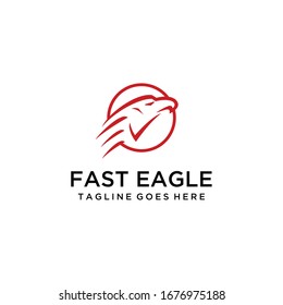 Creative luxury Modern Eagle Logo Vector icon template.