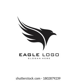 Creative luxury Modern Eagle Logo Vector icon template