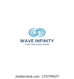 Creative luxury Modern stylist infinity logo design vector