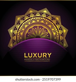 Creative Luxury ornamental mandala design, Vector design Template