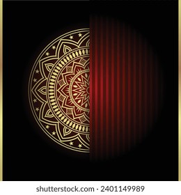kreatives, luxuriöses Mandala-Musterdesign