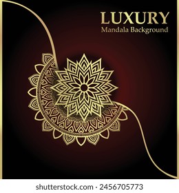 Kreatives Luxus-Ornament-Mandala-Muster-Vektorgrafik-Design