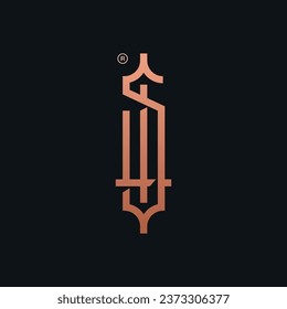 Diseño del logotipo de Creative Luxury S en monograma