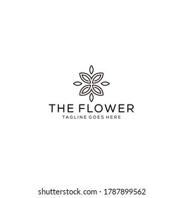 Ilustración del diseño del logotipo Artistic Lotus Flower de lujo creativo
