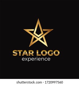 The creative luxury of star logo designs template, Elegant Star logo designs