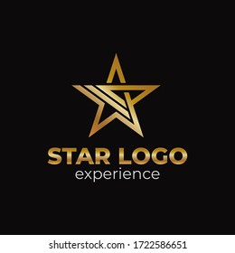 El lujo creativo de los diseños de los logotipos estrella, los diseños de los logotipos Elegant Star