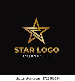 The creative luxury of star logo designs template, Elegant Star logo designs