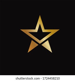 The creative luxury of star logo designs template, Elegant Star logo designs