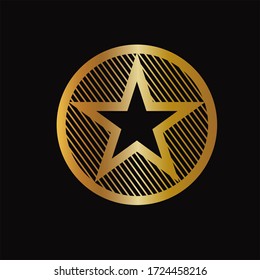 The creative luxury of star logo designs template, Elegant Star logo designs