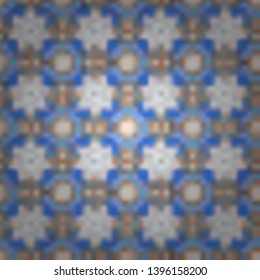 Creative, luxury style. Geometrical simple vector art. Random geometric shapes seamless pattern in blue, gray and green colors. Print card, cloth, shirts, dress, wrapper, cover.