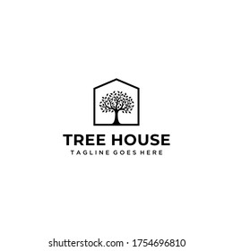 Creative luxury Tree nature sign logo design vector template