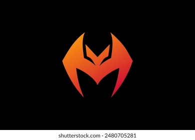 Creative M bat shield logo