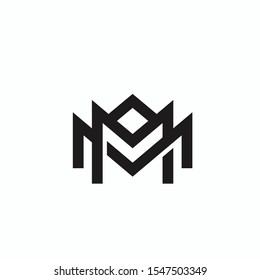 Creative M Letter  Logo Design With Clasic Style