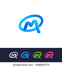 Creative M Letter Logo Design - M Logo Design Vector - Awesome M Icon Template