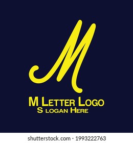 Creative M Letter logo Design