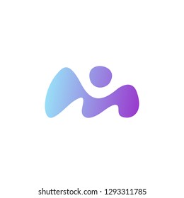 Creative M Letter Symbol Logo Design Idea