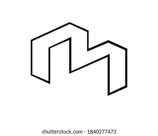 creative m logo letter design 
