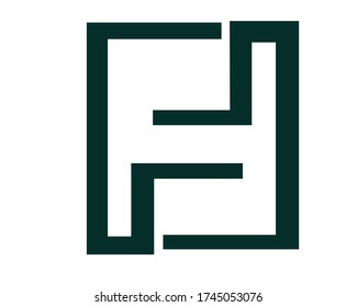 creative m and m+h initial and logo designs