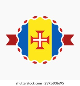 Creative Madeira Flag Emblem Badge