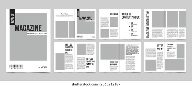 Creative Magazine Template, Magazine design