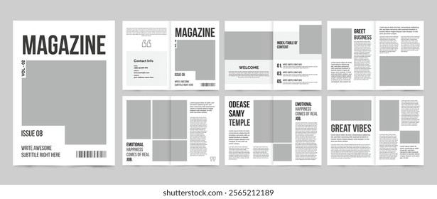 Creative Magazine Template, Magazine design