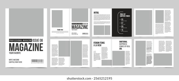 Creative Magazine Template, Magazine design