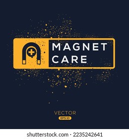 Creative (Magnet Care) Symbol, Vektorzeichen.