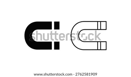 Creative Magnets Customizable Letter C Magnets Vector