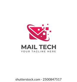 Creative Mail tech logo design