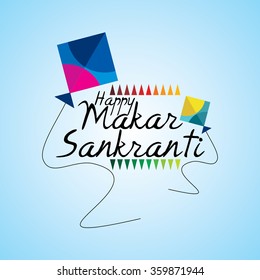 vector conceptual del creativo makar sankranti (festival indio)