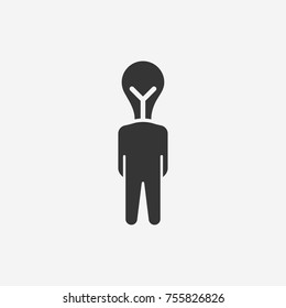 Creative man icon illustration isolated vector sign symbol