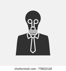 Creative man icon illustration isolated vector sign symbol