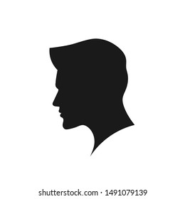 creative man silhouette head vector concept