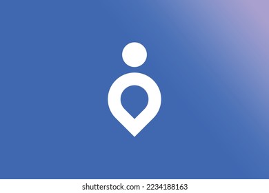 Creative Man Working Logo Design Template. Creative Man Pin Logo Design Template. Creative Man Logo Design Template